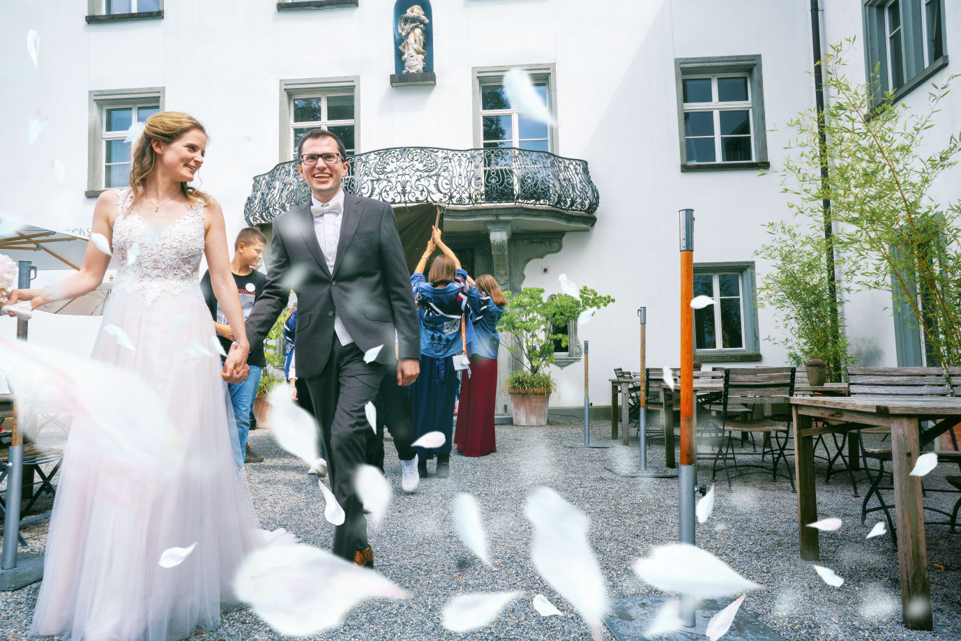 Brautpaar bei einer Hochzeit in der Ostschweiz